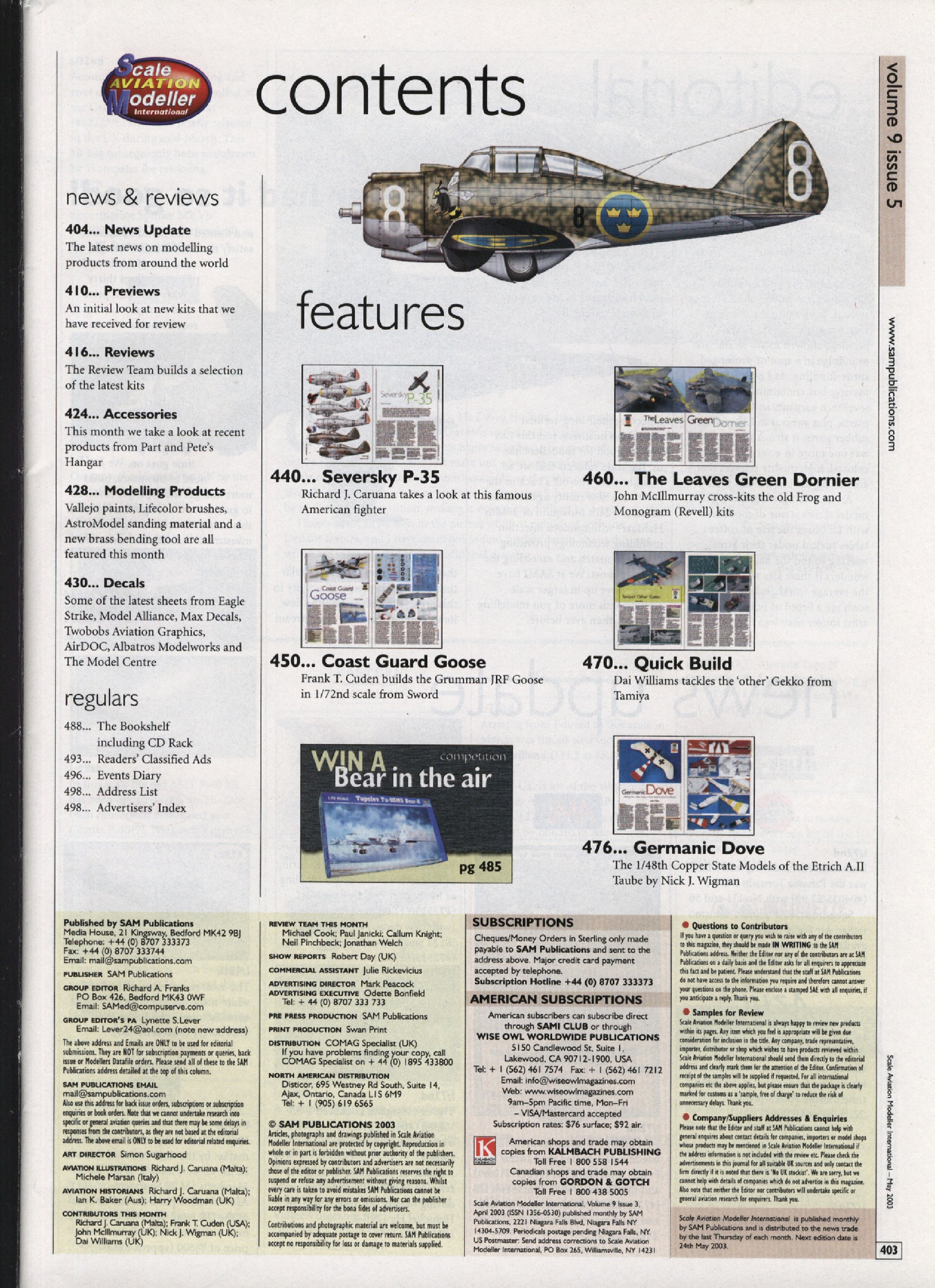 Scale Aviation Modeller International 2003-05